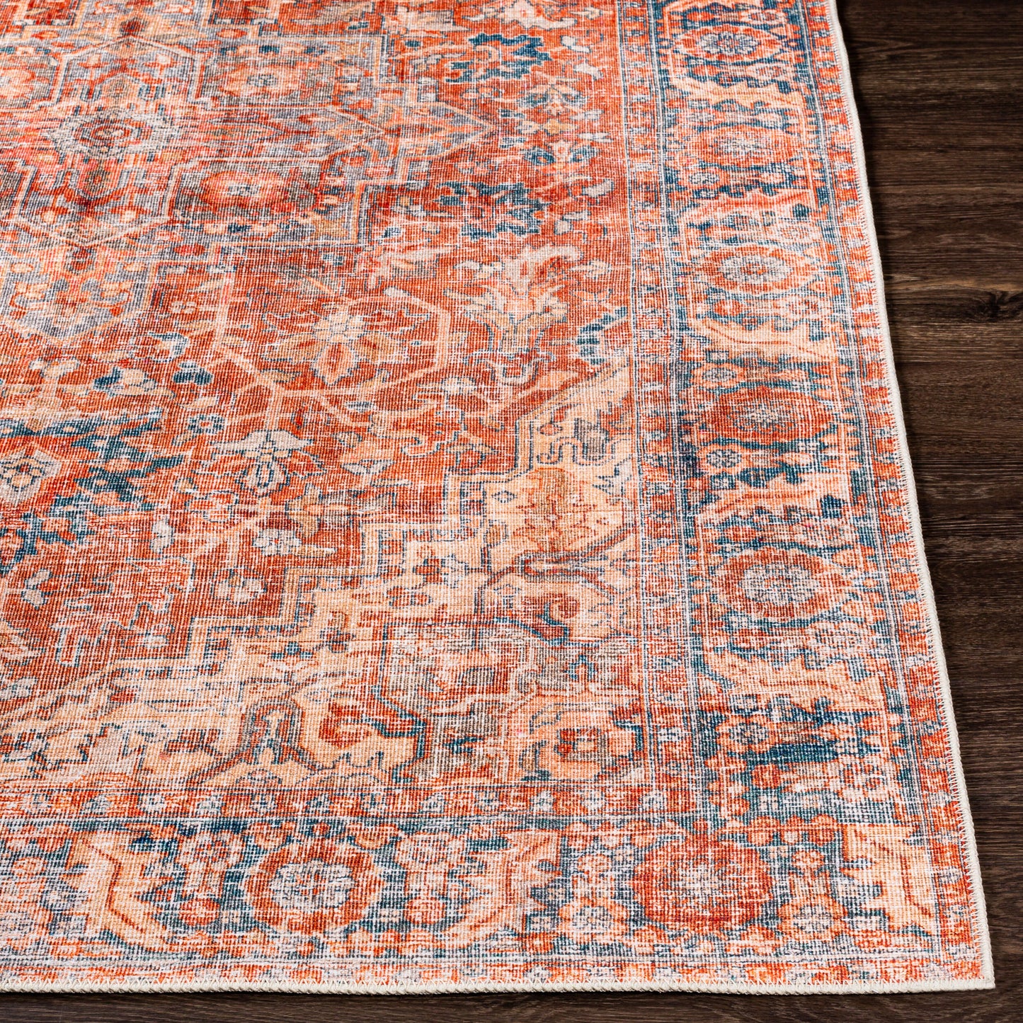 Amelie AML-2334 8ft Runner Machine Woven Washable Runner Rug