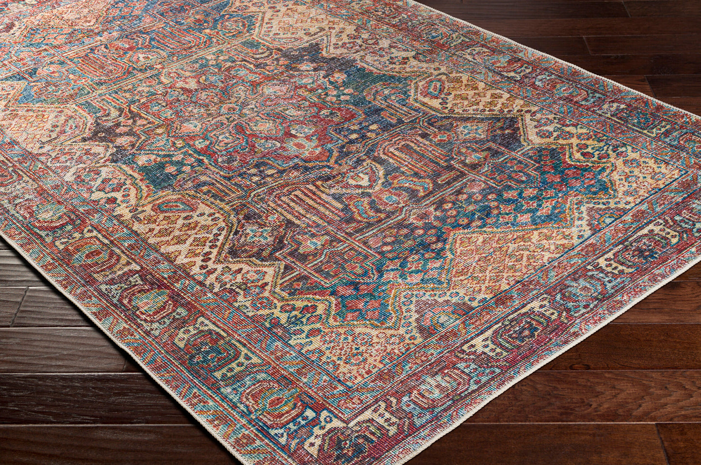 Amelie AML-2337 5' x 7' Machine Woven Washable Area Rug