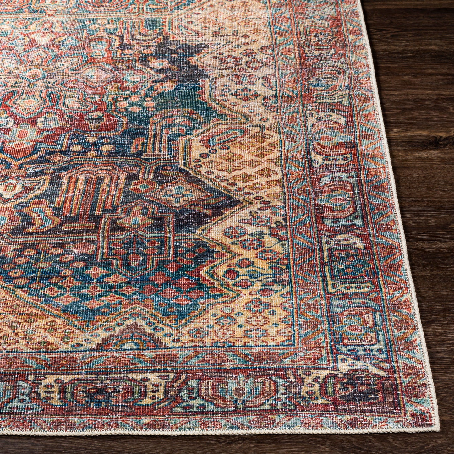 Amelie AML-2337 5' x 7' Machine Woven Washable Area Rug