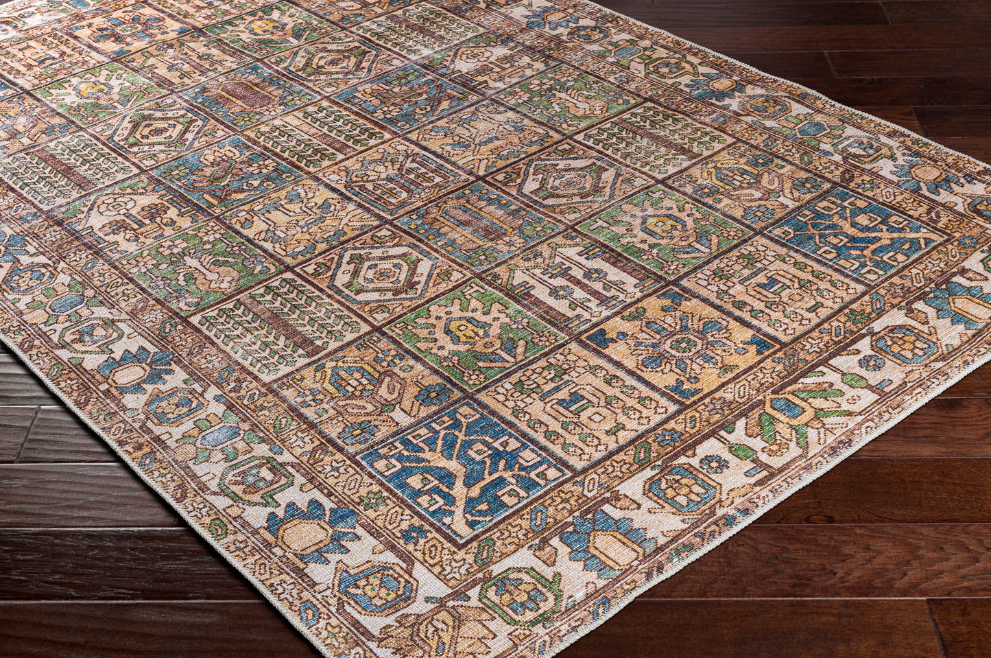 Amelie AML-2342 2' x 3' Machine Woven Washable Accent Rug