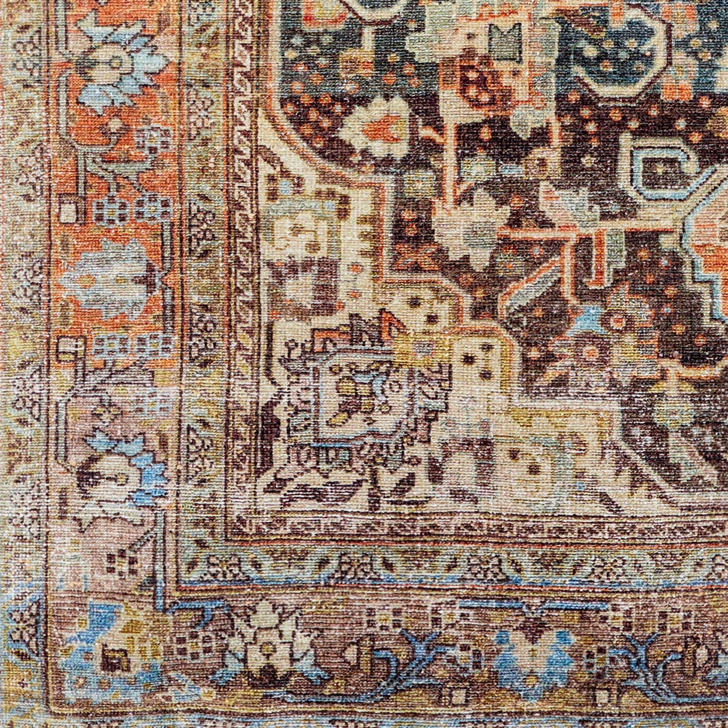 Amelie AML-2343 9' x 12' Machine Woven Washable Area Rug