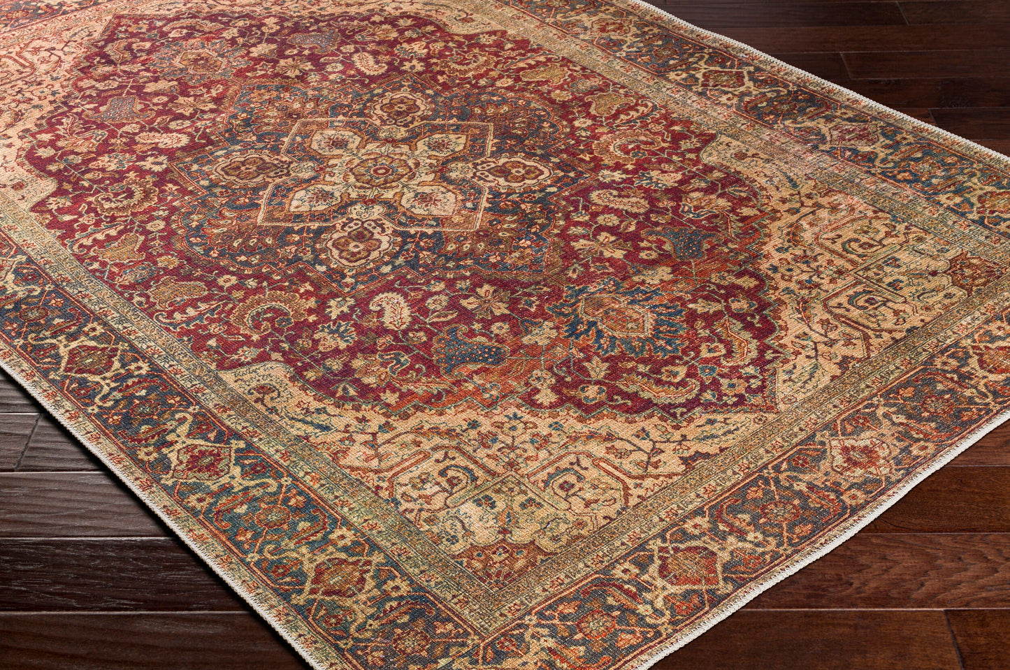 Amelie AML-2344 8ft Runner Machine Woven Washable Runner Rug