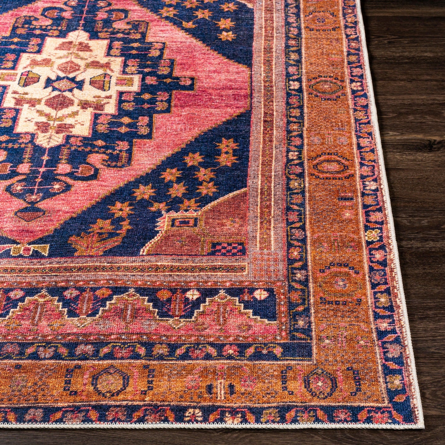 Amelie AML-2347 6' x 9' Machine Woven Washable Area Rug