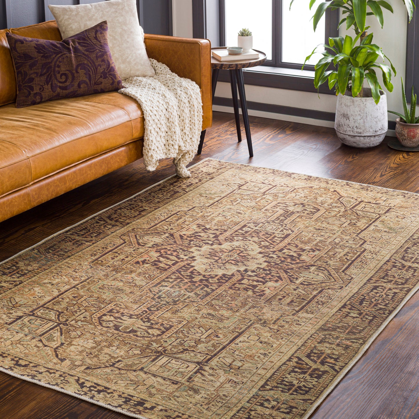 Amelie AML-2348 9' x 12' Machine Woven Washable Area Rug