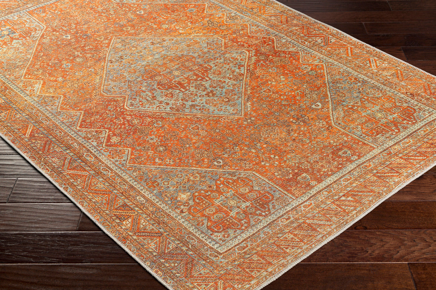 Amelie AML-2351 8ft Runner Machine Woven Washable Runner Rug