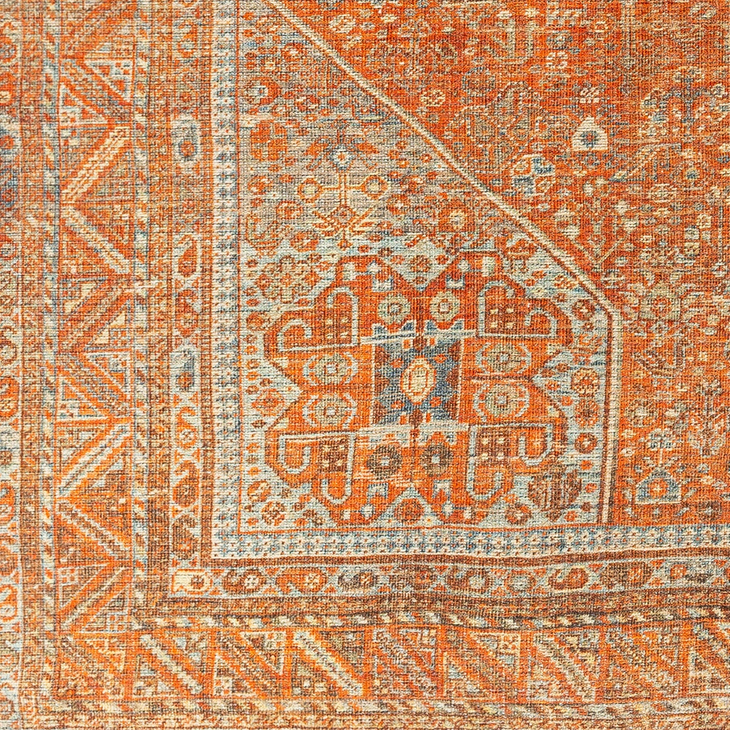 Amelie AML-2351 8ft Runner Machine Woven Washable Runner Rug