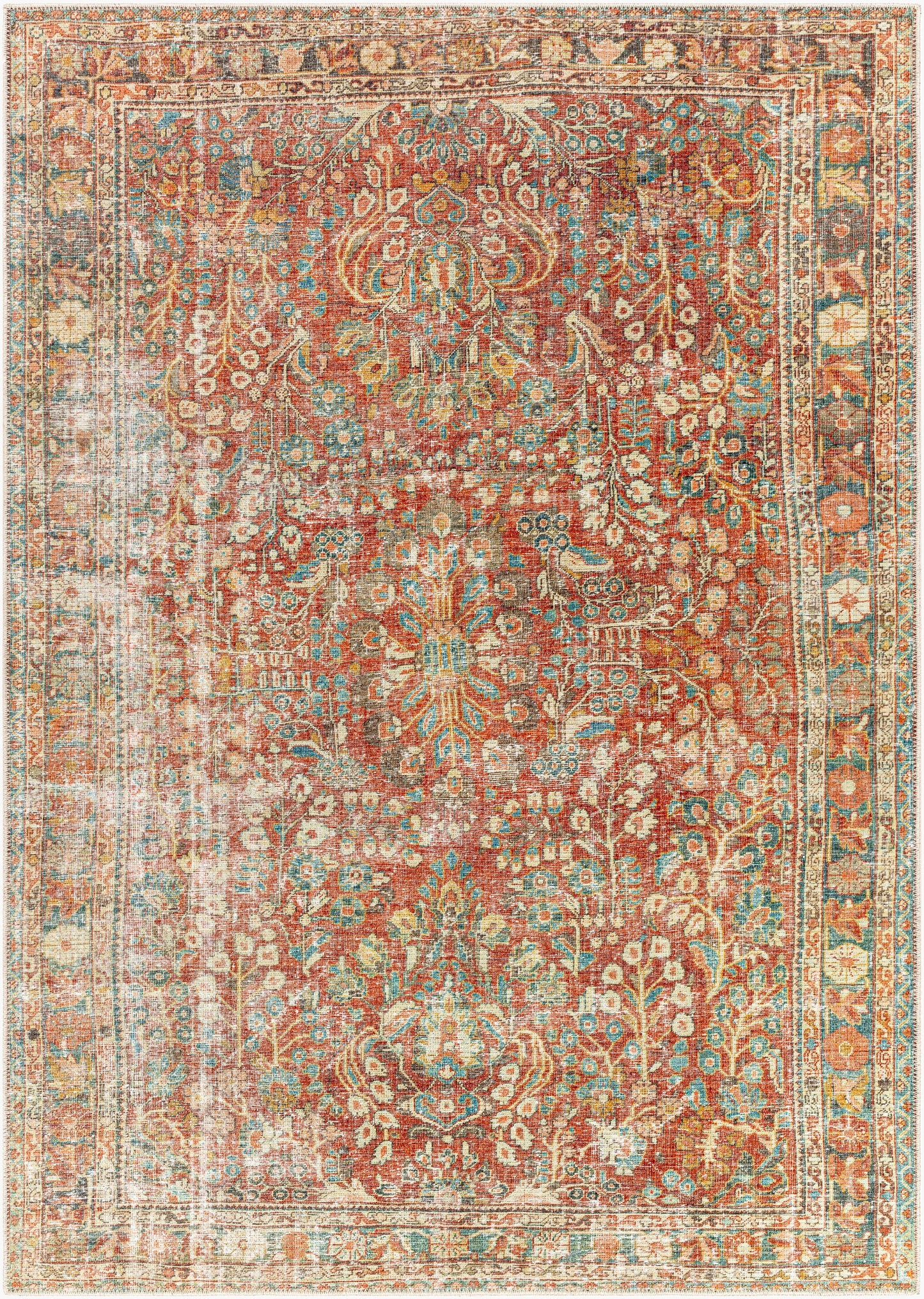 Amelie AML-2353 9' x 12' Machine Woven Washable Area Rug
