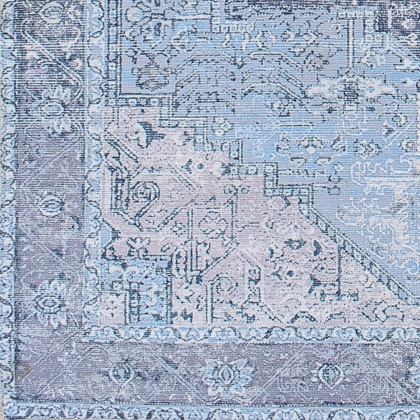 Amelie AML-2358 16ft Runner Machine Woven Washable Runner Rug