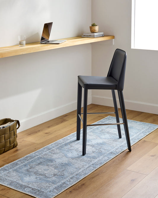 Amelie AML-2358 20ft Runner Machine Woven Washable Runner Rug