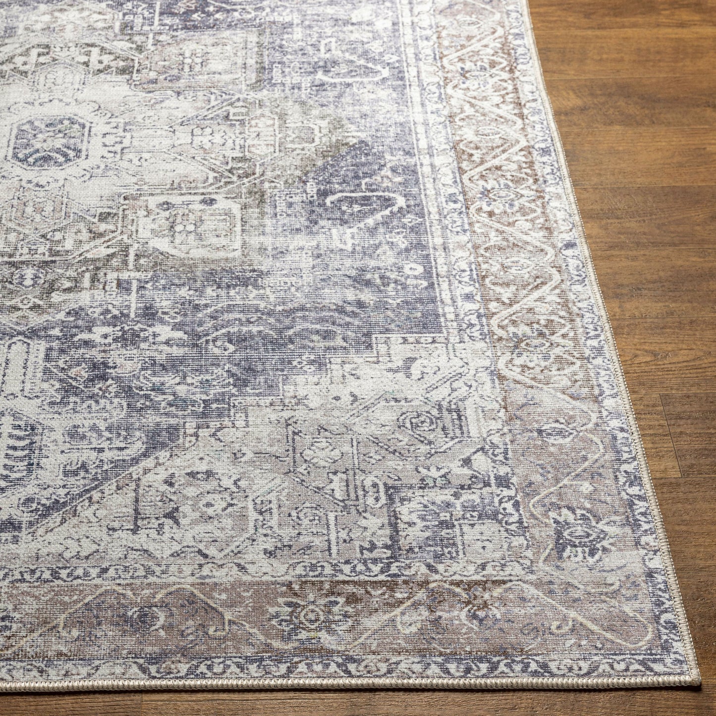 Amelie AML-2360 5' x 7' Machine Woven Washable Area Rug