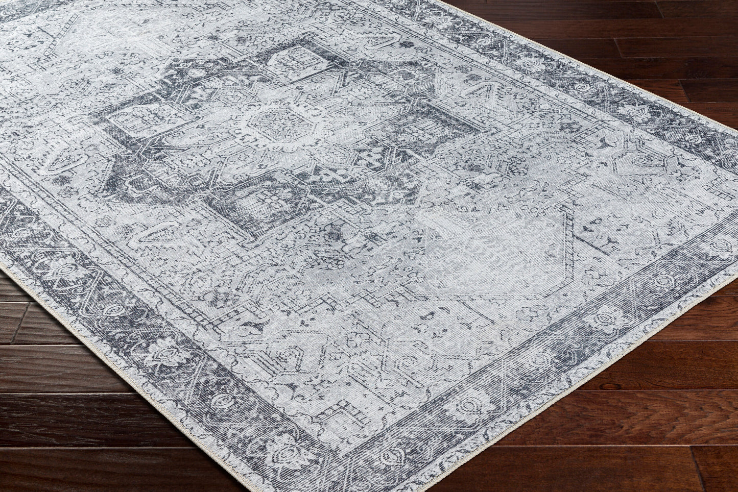Amelie AML-2361 16ft Runner Machine Woven Washable Runner Rug