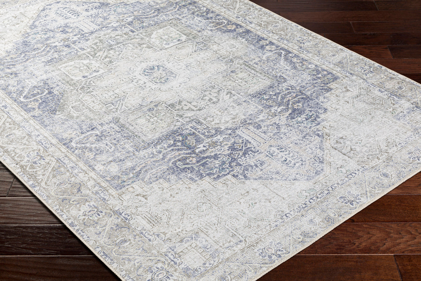 Amelie AML-2363 16ft Runner Machine Woven Washable Runner Rug