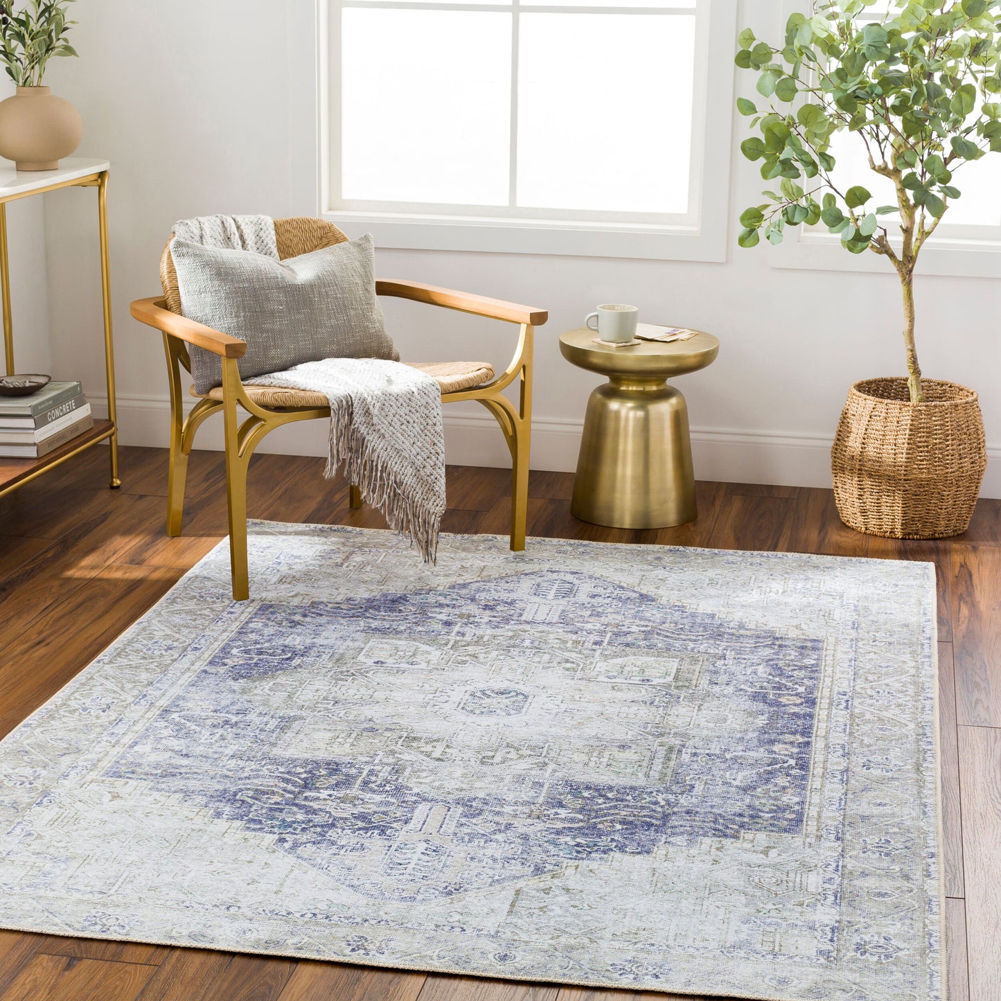 Amelie AML-2363 9' x 12' Machine Woven Washable Area Rug