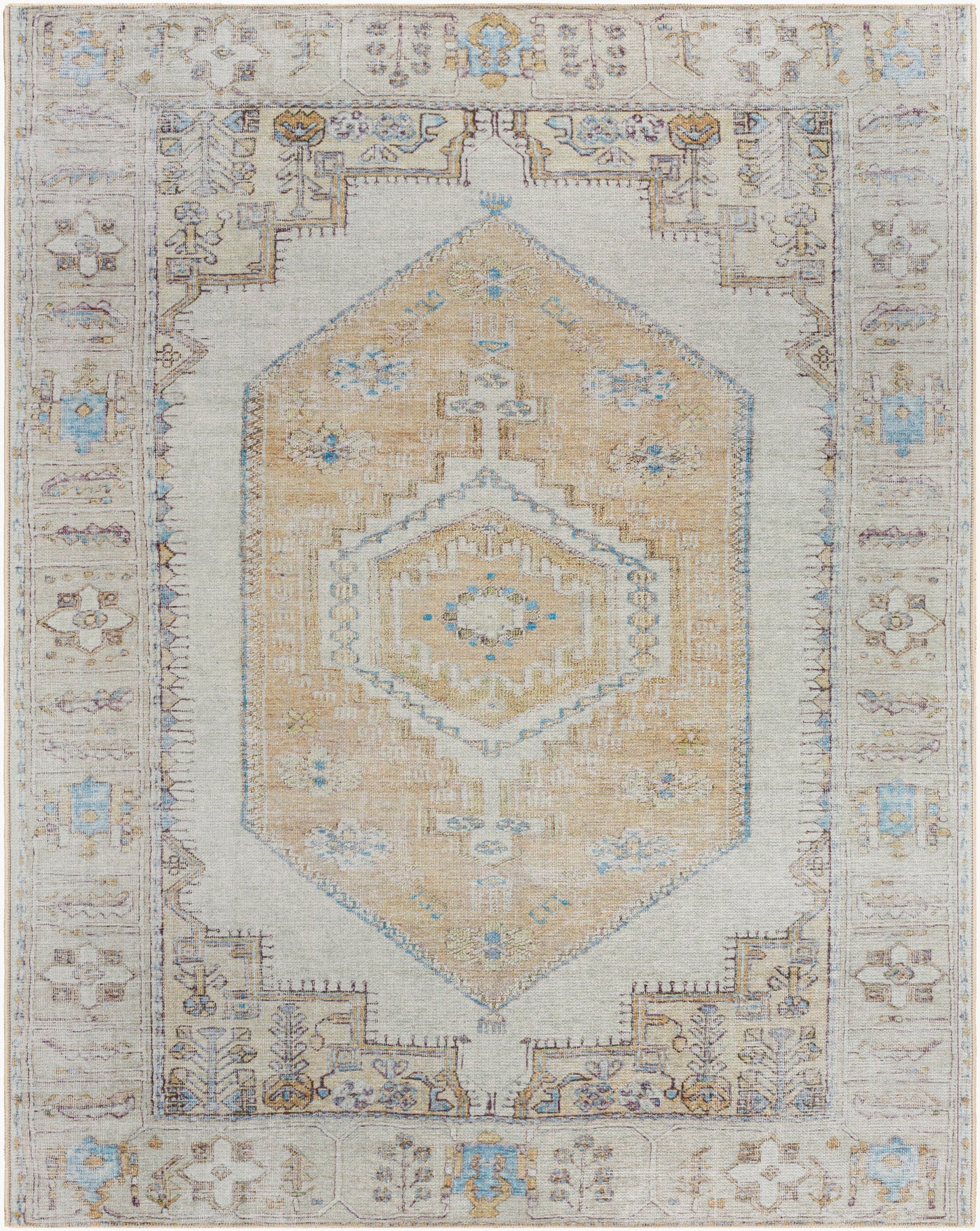 Alfombra tejida a máquina lavable Amelie AML-2369 de 8' x 10'