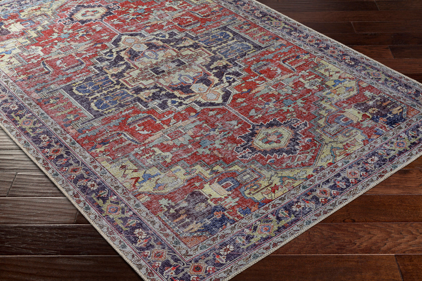 Amelie AML-2372 5' x 7' Machine Woven Washable Area Rug