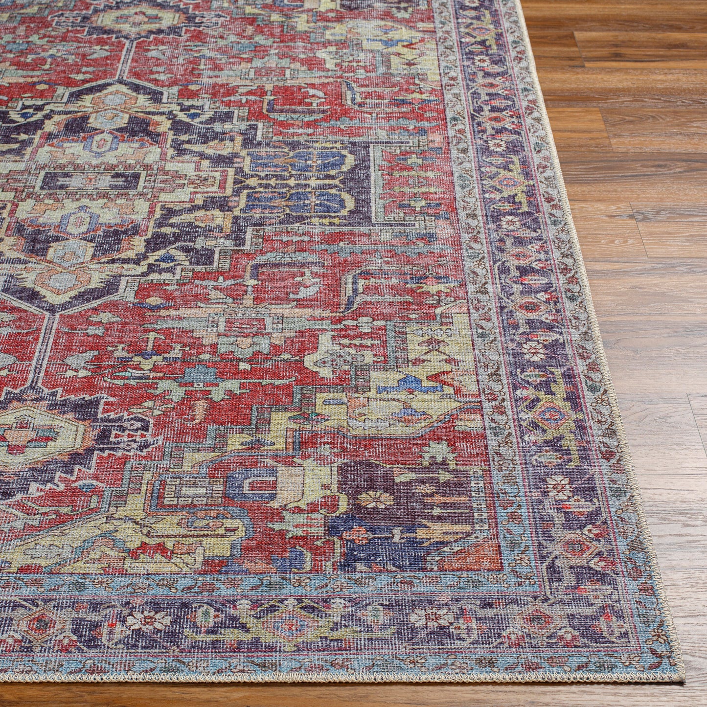 Amelie AML-2372 5' x 7' Machine Woven Washable Area Rug