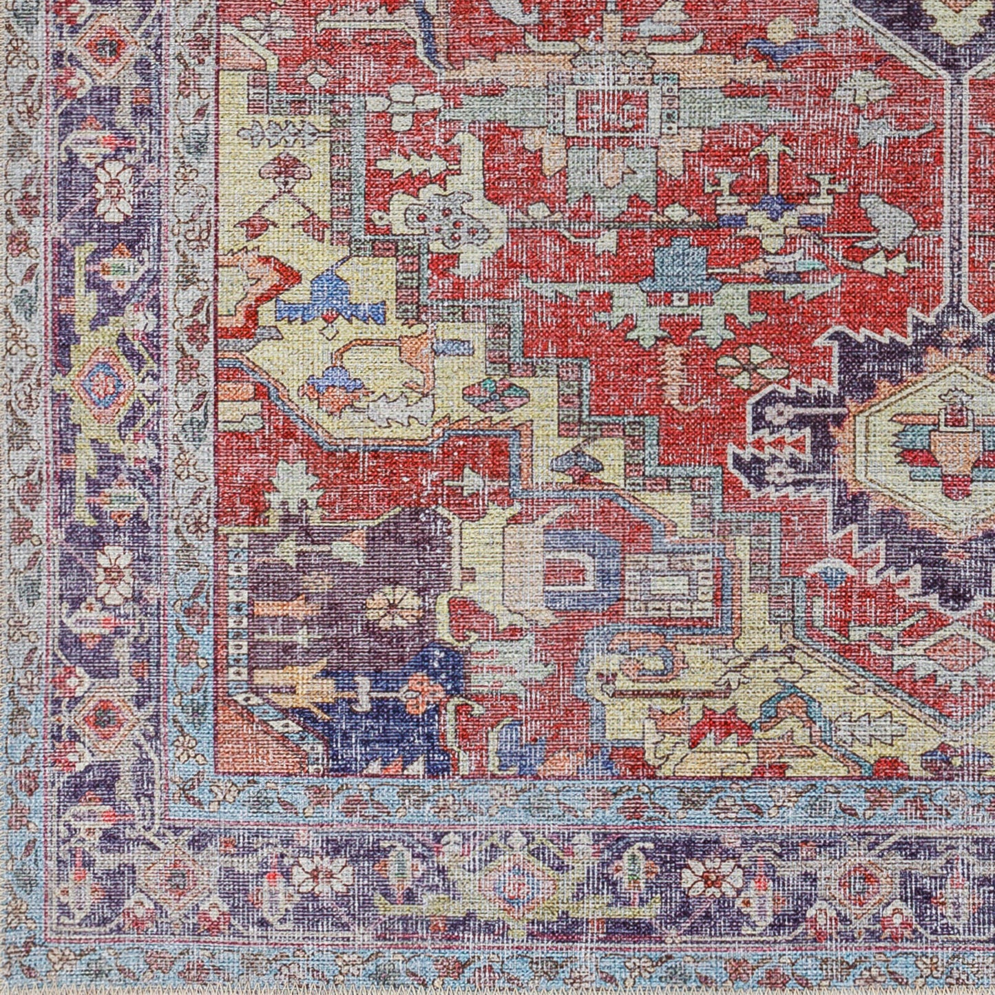 Amelie AML-2372 5' x 7' Machine Woven Washable Area Rug
