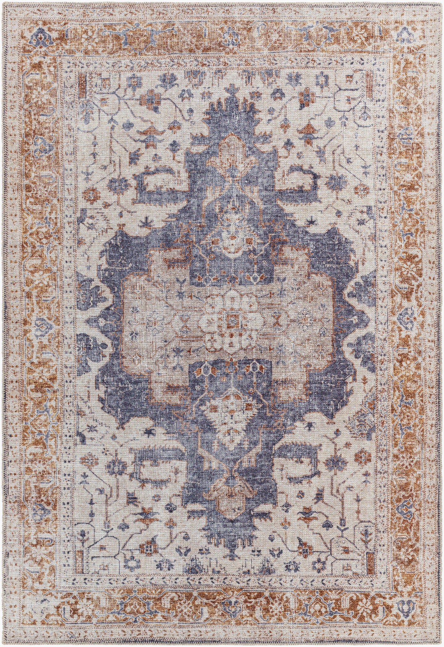 Amelie AML-2374 6' x 9' Machine Woven Washable Area Rug