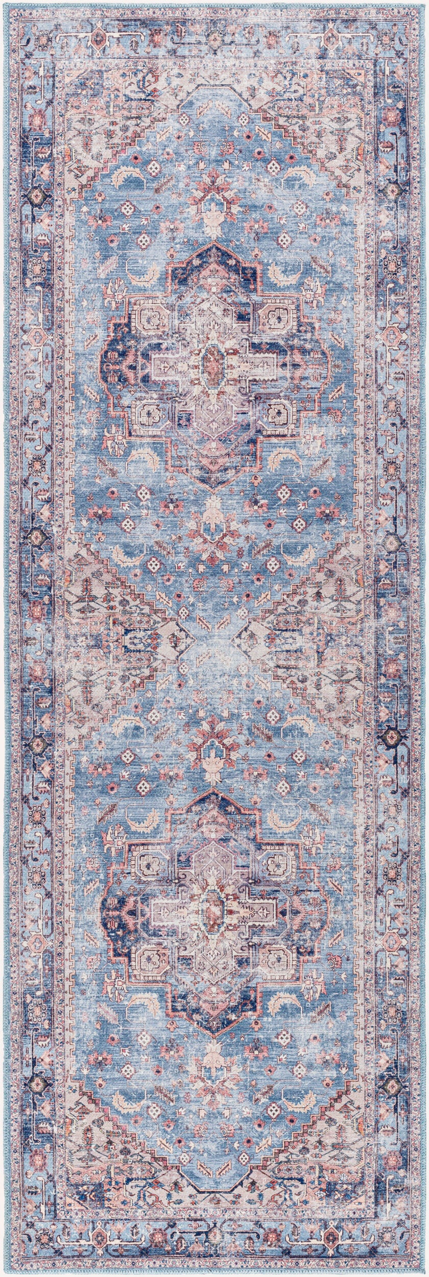 Alfombra de corredor lavable a máquina Amelie AML-2377 de 2,4 m