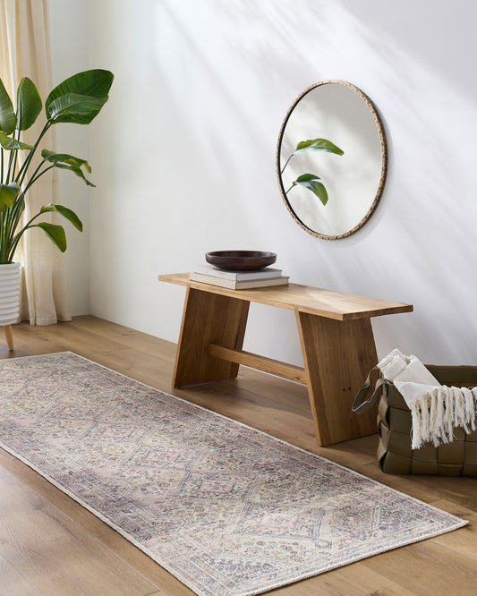 Amelie AML-2382 8ft Runner Machine Woven Washable Runner Rug