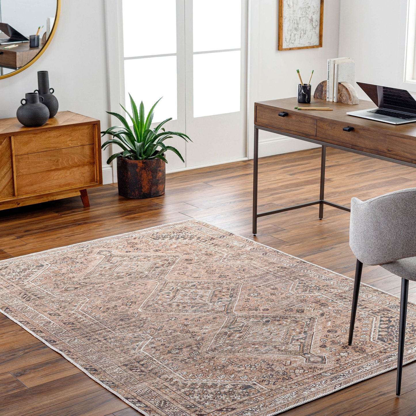 Amelie AML-2384 2' x 3' Machine Woven Washable Accent Rug