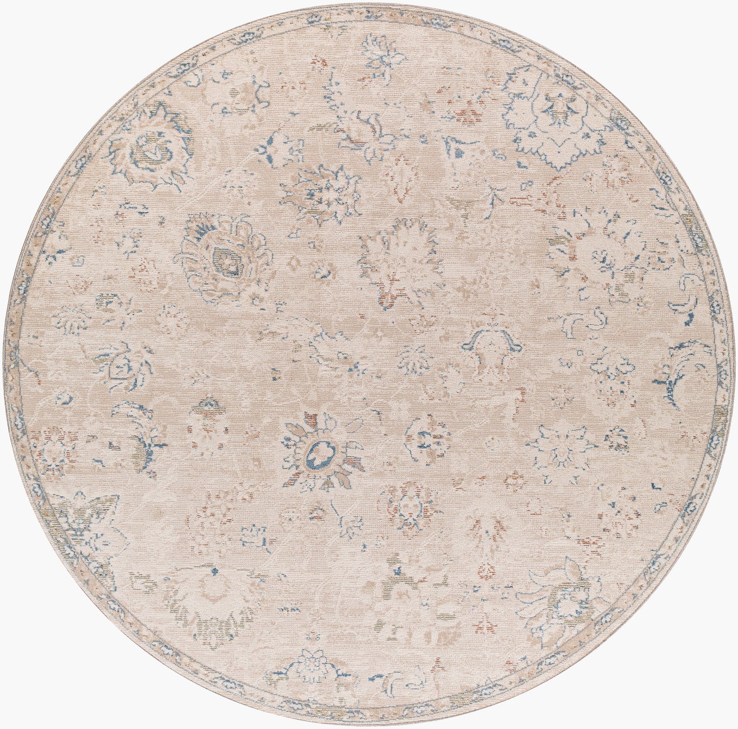 Amore AMO-2321 8ft Round Machine Woven Area Rug