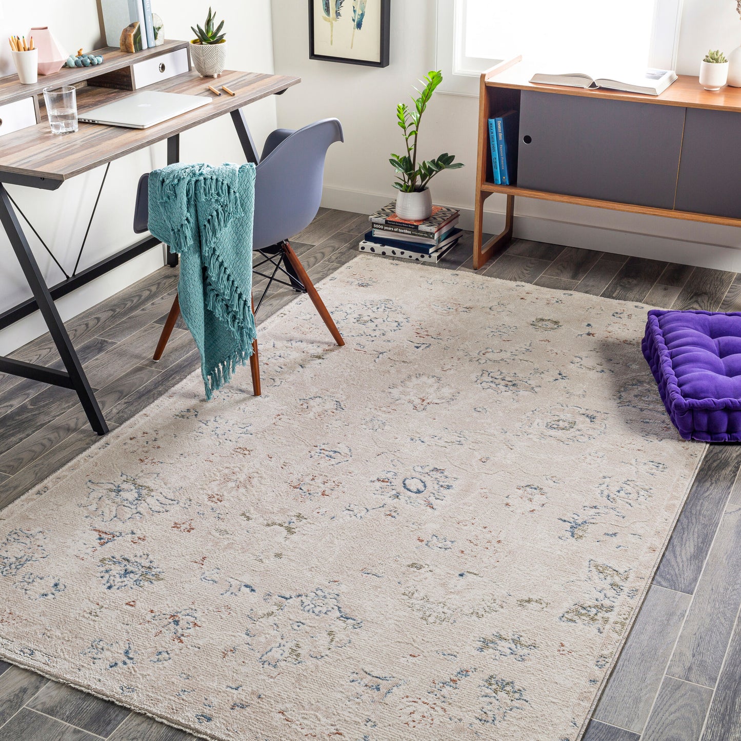 Amore AMO-2321 2'4" x 3'9" Machine Woven Accent Rug