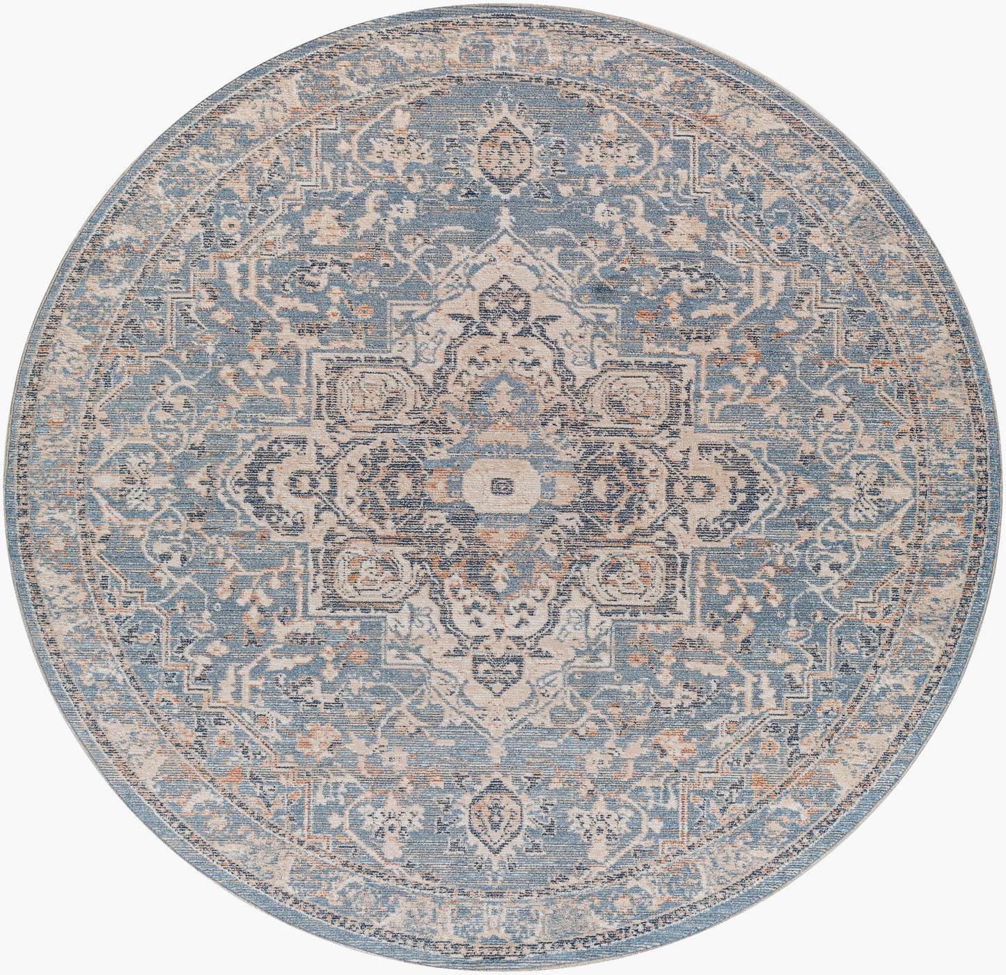 Amore AMO-2328 8ft Round Machine Woven Area Rug