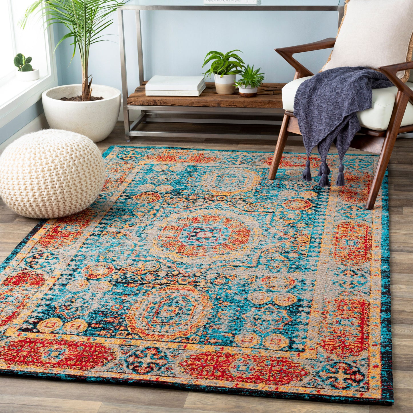 Alfombra hecha a mano Amsterdam AMS-1009 de 1,52 m x 2,13 m