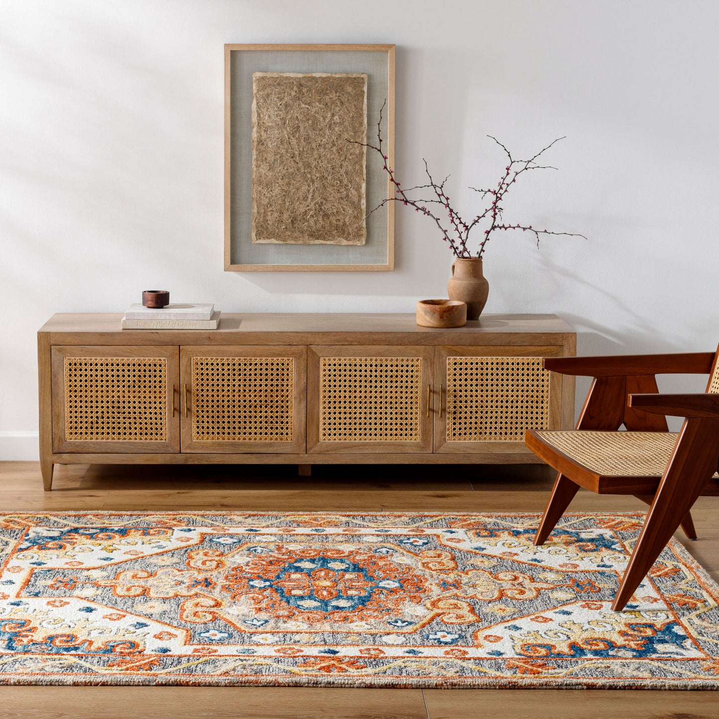 Amita AMZ-2300 5' x 7' Handmade Wool Area Rug