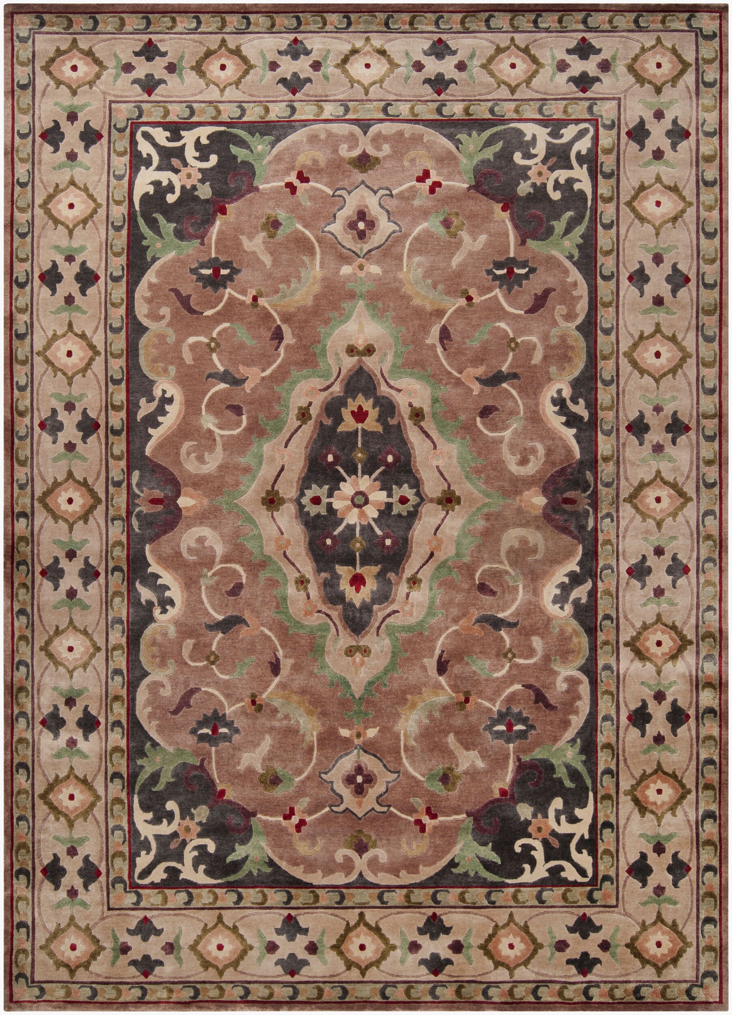 Anastacia ANA-8401 10ft Runner Handmade Wool Runner Rug