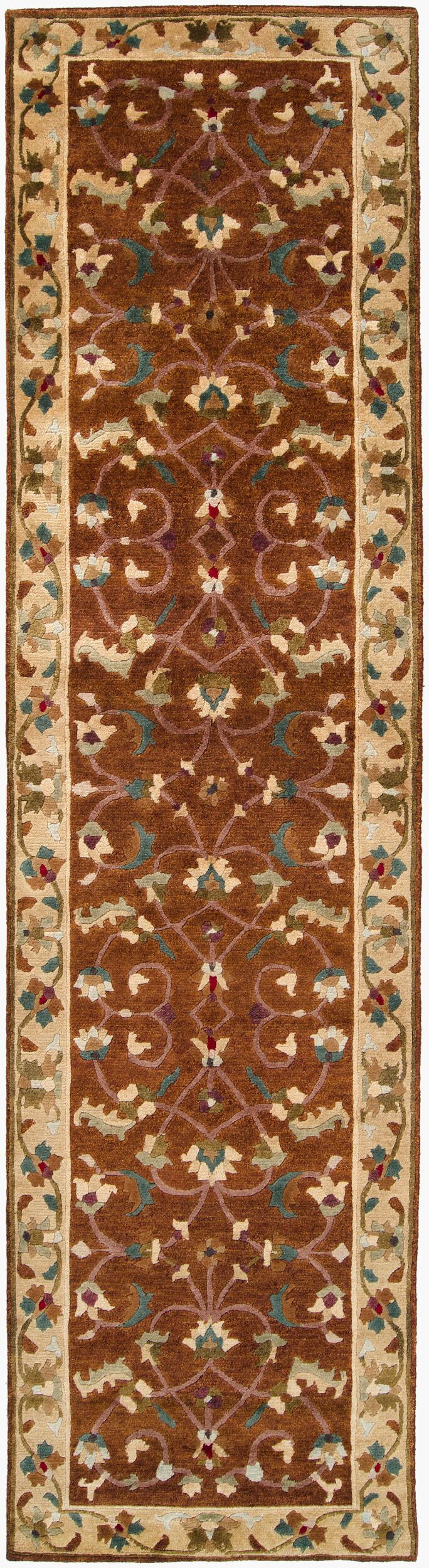 Anastacia ANA-8403 10ft Runner Handmade Wool Runner Rug