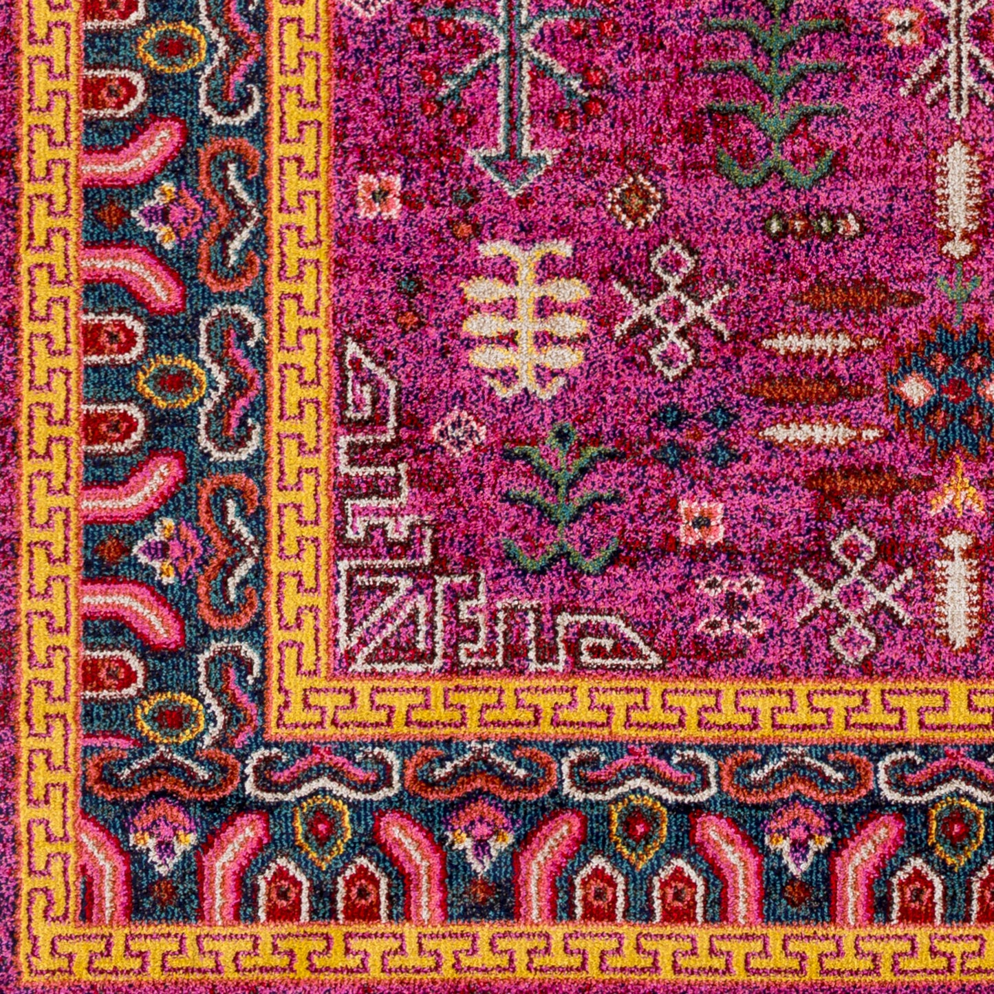 Alfombra decorativa tejida a máquina Anika ANI-1004 de 2' x 3'
