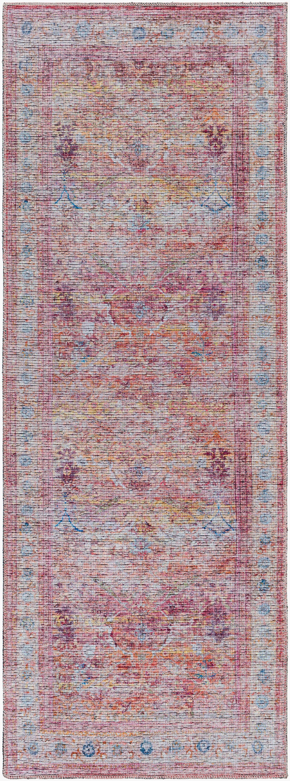 Atlanta ANL-2301 7ft Runner Machine Woven Washable Runner Rug