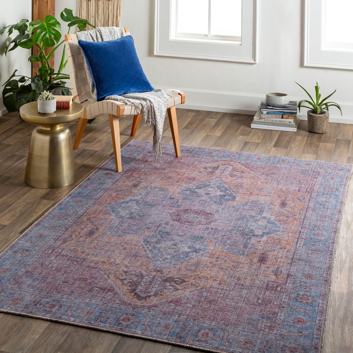Atlanta ANL-2302 6' x 9' Machine Woven Washable Area Rug