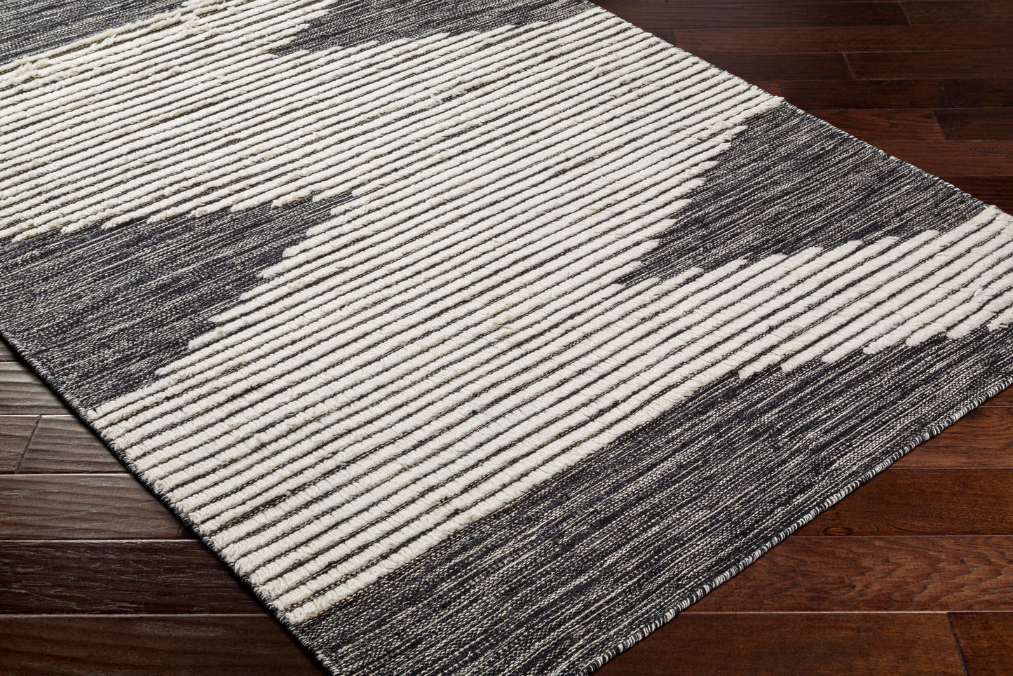 Apache APA-2311 8ft Runner Handmade Wool Runner Rug