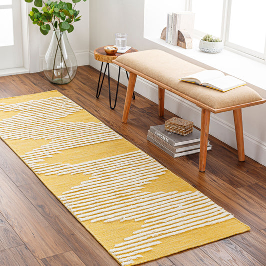 Apache APA-2312 8ft Runner Handmade Wool Runner Rug