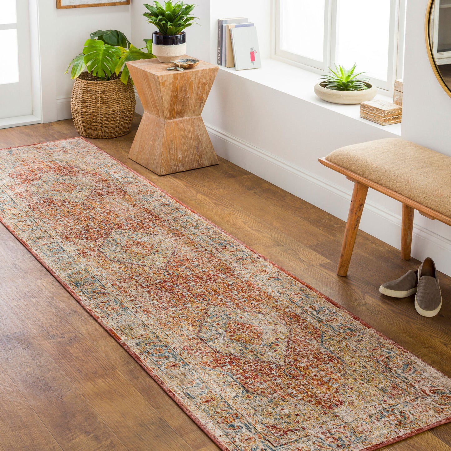 Aspendos APS-2301 10ft Runner Machine Woven Runner Rug