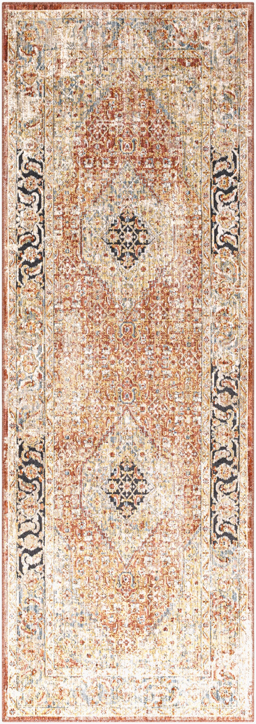 Aspendos APS-2302 7ft Runner Machine Woven Runner Rug