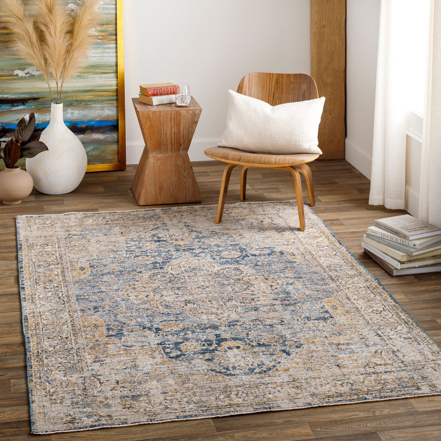 Aspendos APS-2304 2' x 3' Machine Woven Accent Rug
