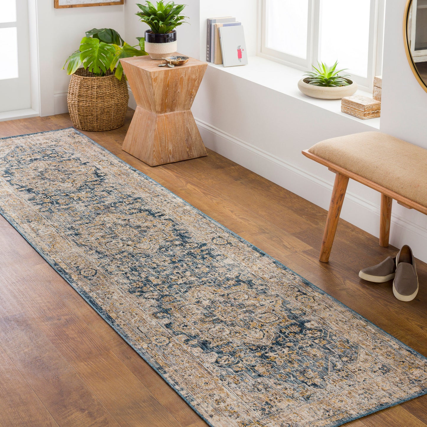 Aspendos APS-2307 10ft Runner Machine Woven Runner Rug