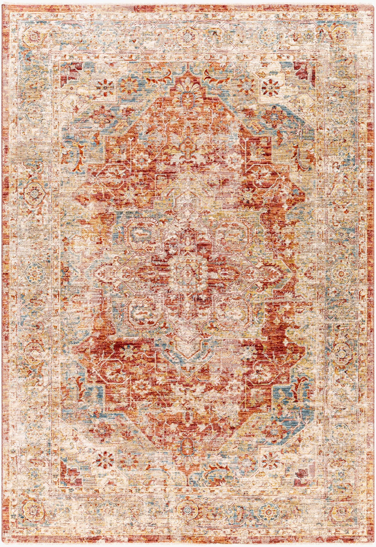 Aspendos APS-2309 3' x 4' Machine Woven Accent Rug