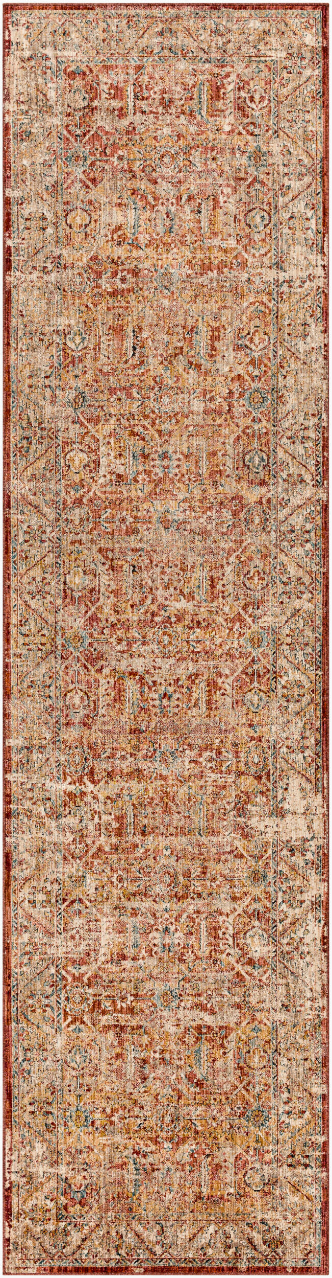 Aspendos APS-2312 10ft Runner Machine Woven Runner Rug