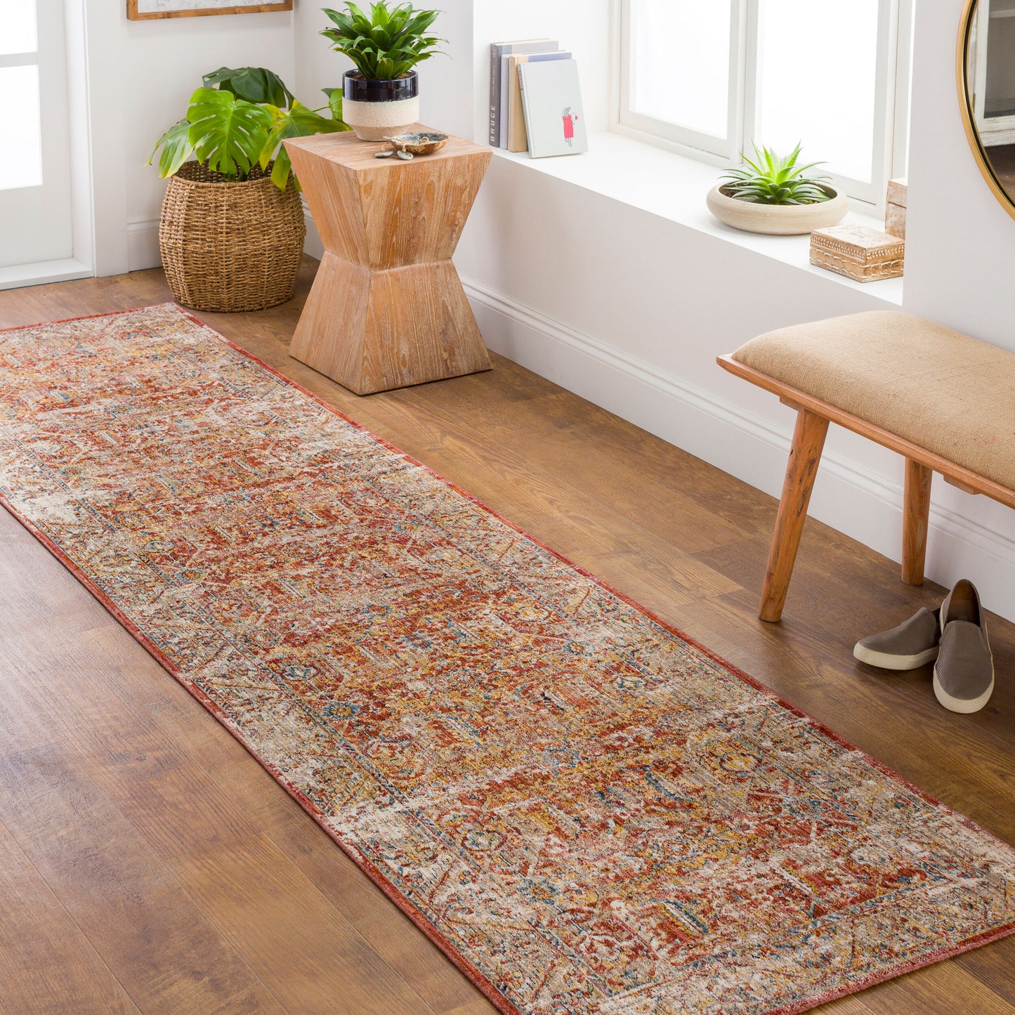 Aspendos APS-2312 7ft Runner Machine Woven Runner Rug