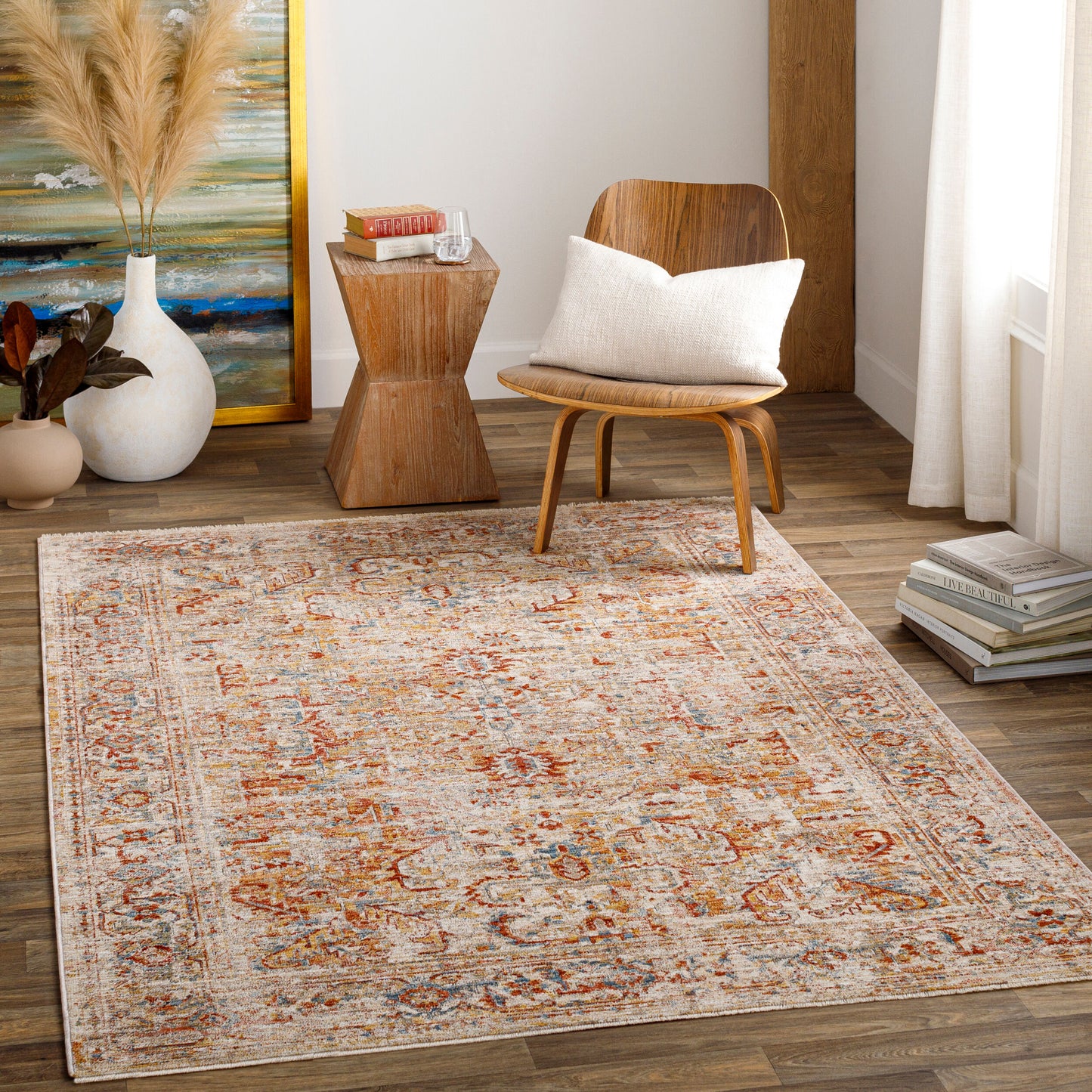 Aspendos APS-2318 2' x 3' Machine Woven Accent Rug