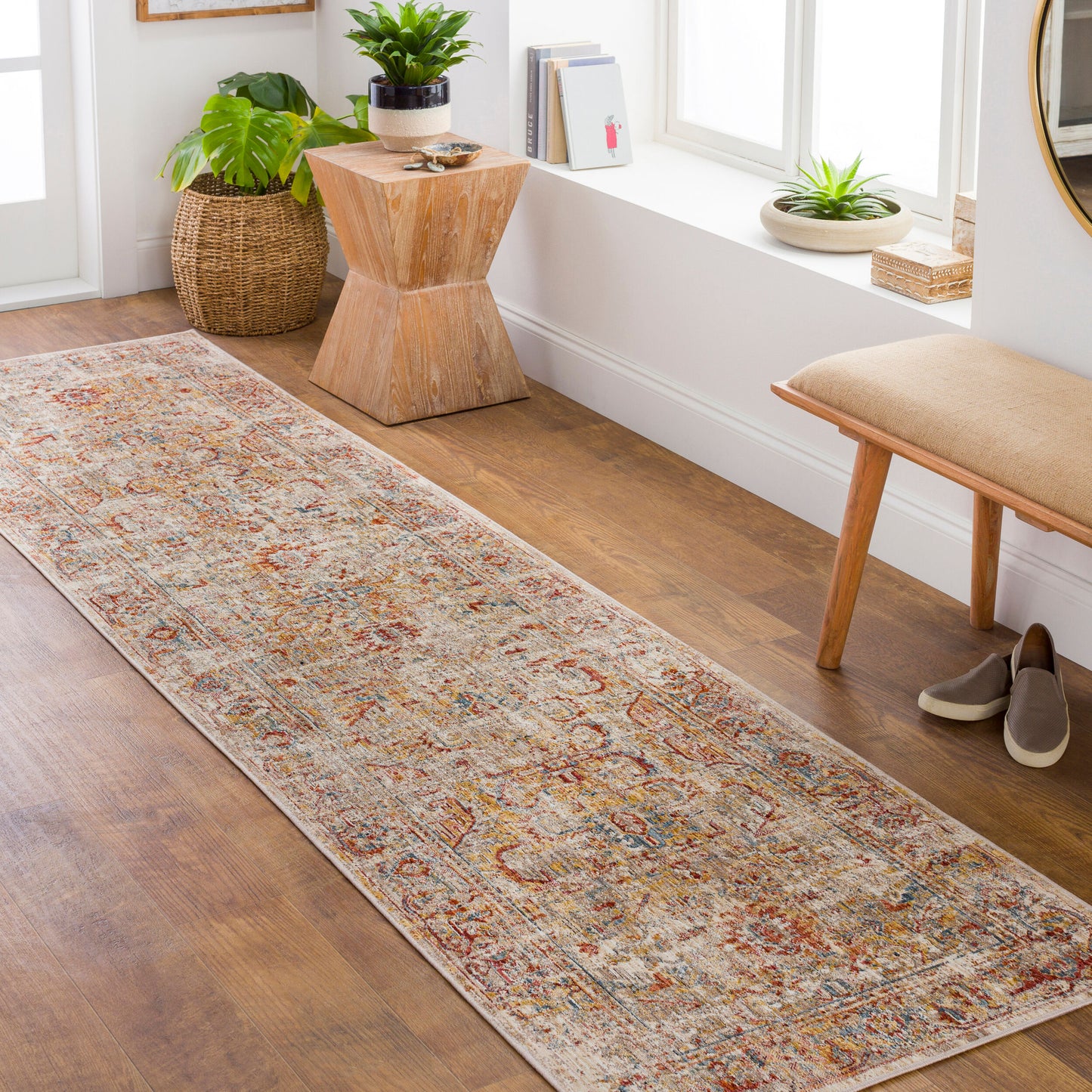 Aspendos APS-2318 10ft Runner Machine Woven Runner Rug