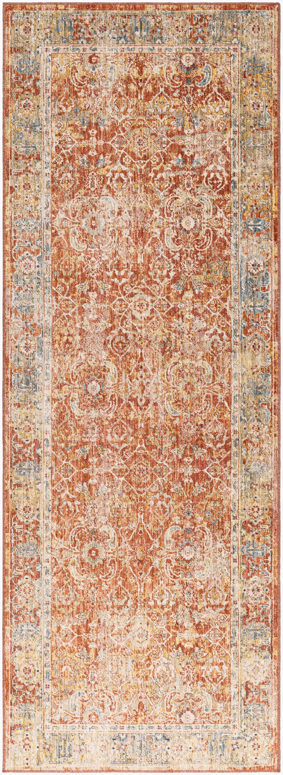 Aspendos APS-2319 7ft Runner Machine Woven Runner Rug