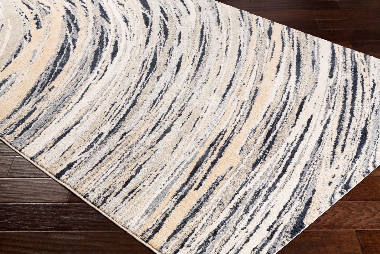 Alfombra decorativa tejida a máquina Apricity APY-1019 de 2' x 3'