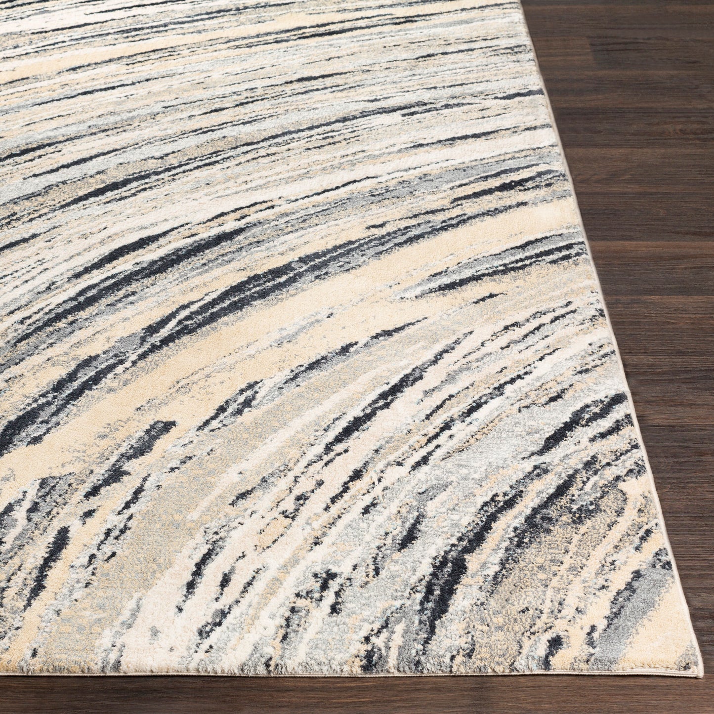 Alfombra decorativa tejida a máquina Apricity APY-1019 de 2' x 3'