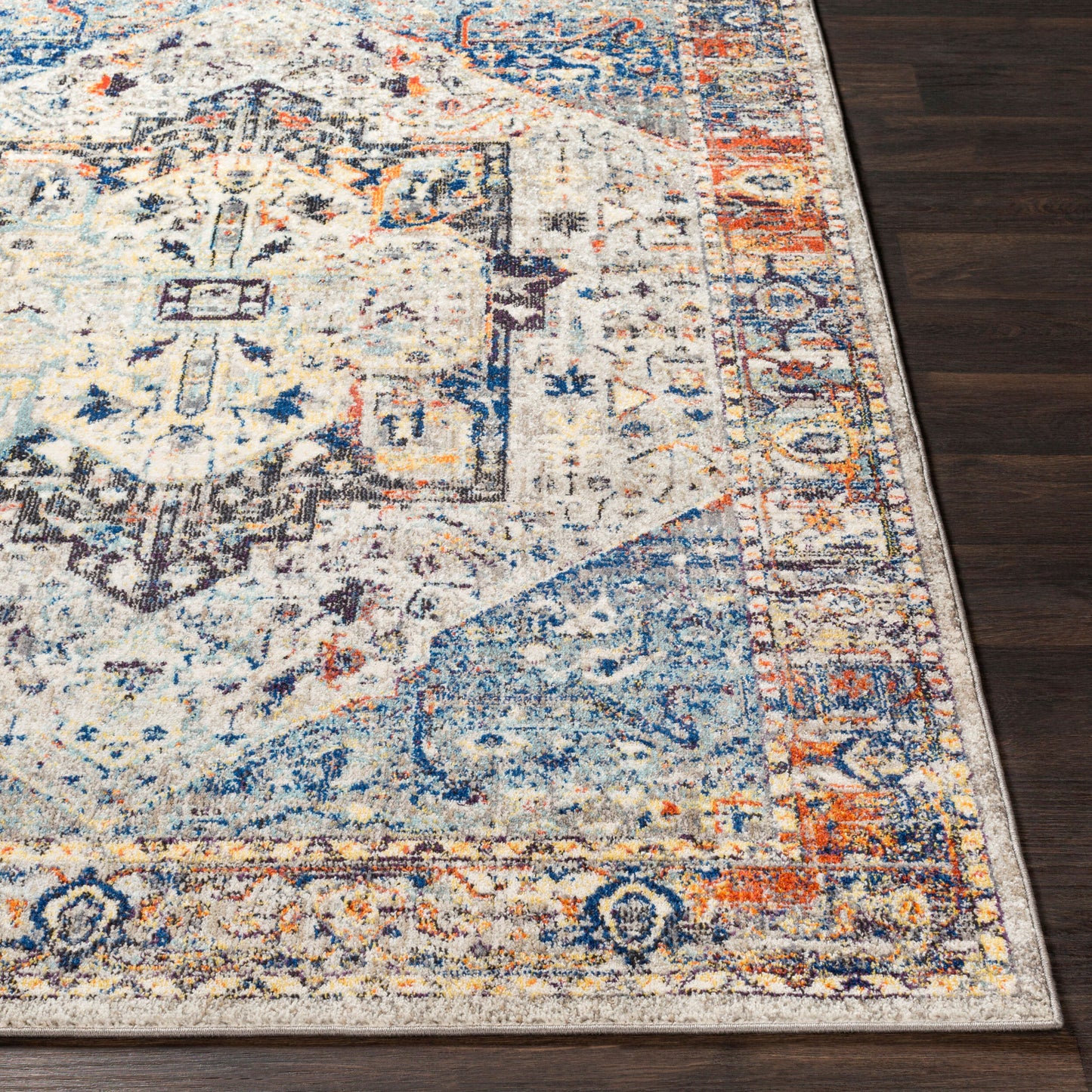 Alfombra decorativa tejida a máquina Ararat ARA-2301 de 2' x 3'